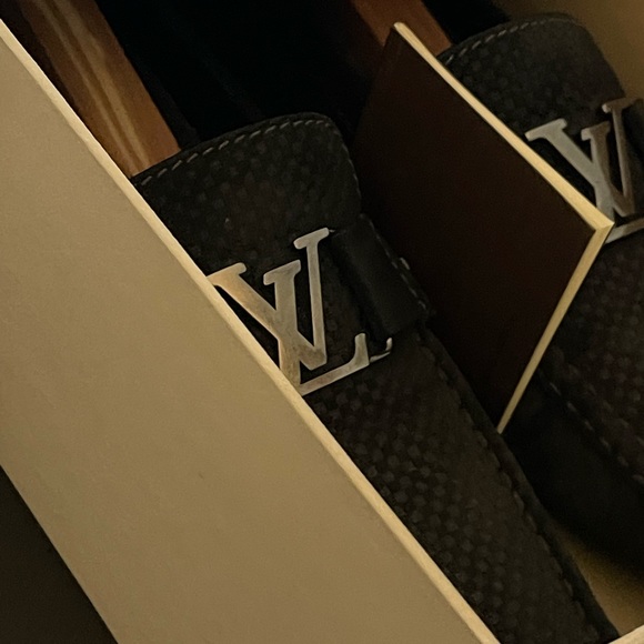 Louis Vuitton LV Buckle Black/Grey Mens Loafers - Picture 14 of 16